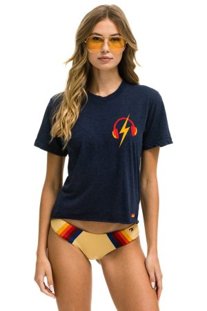 GARDEN STATE CONCERT BOYFRIEND TEE - NAVY