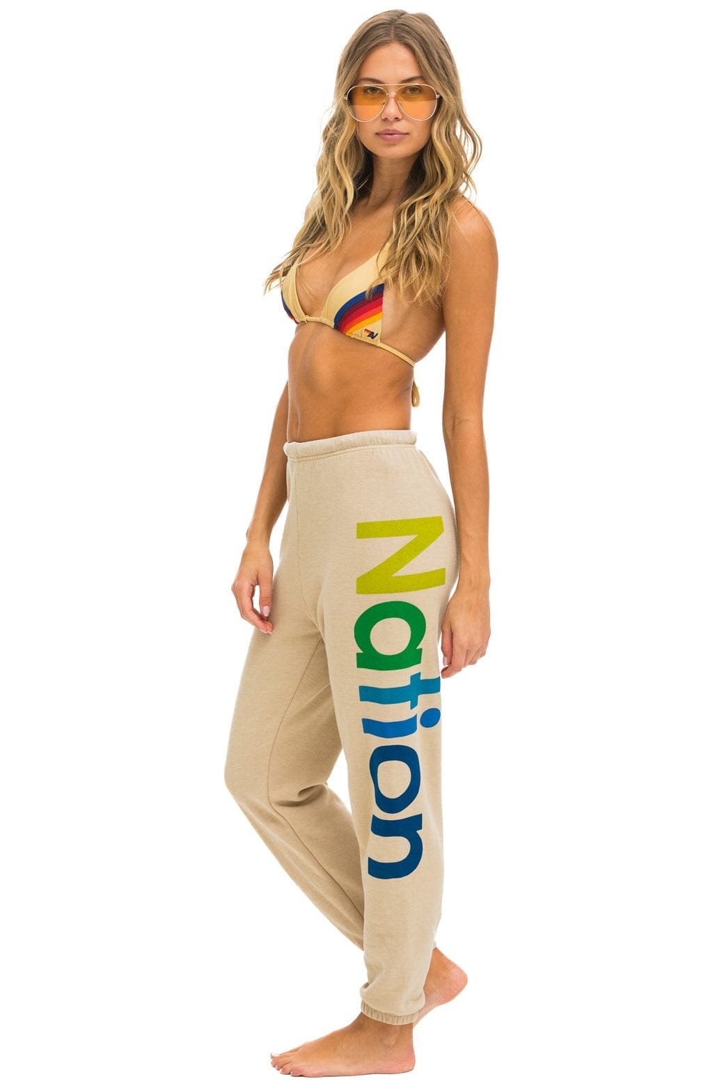 AVIATOR NATION 2 SWEATPANTS - SAND - Image 2