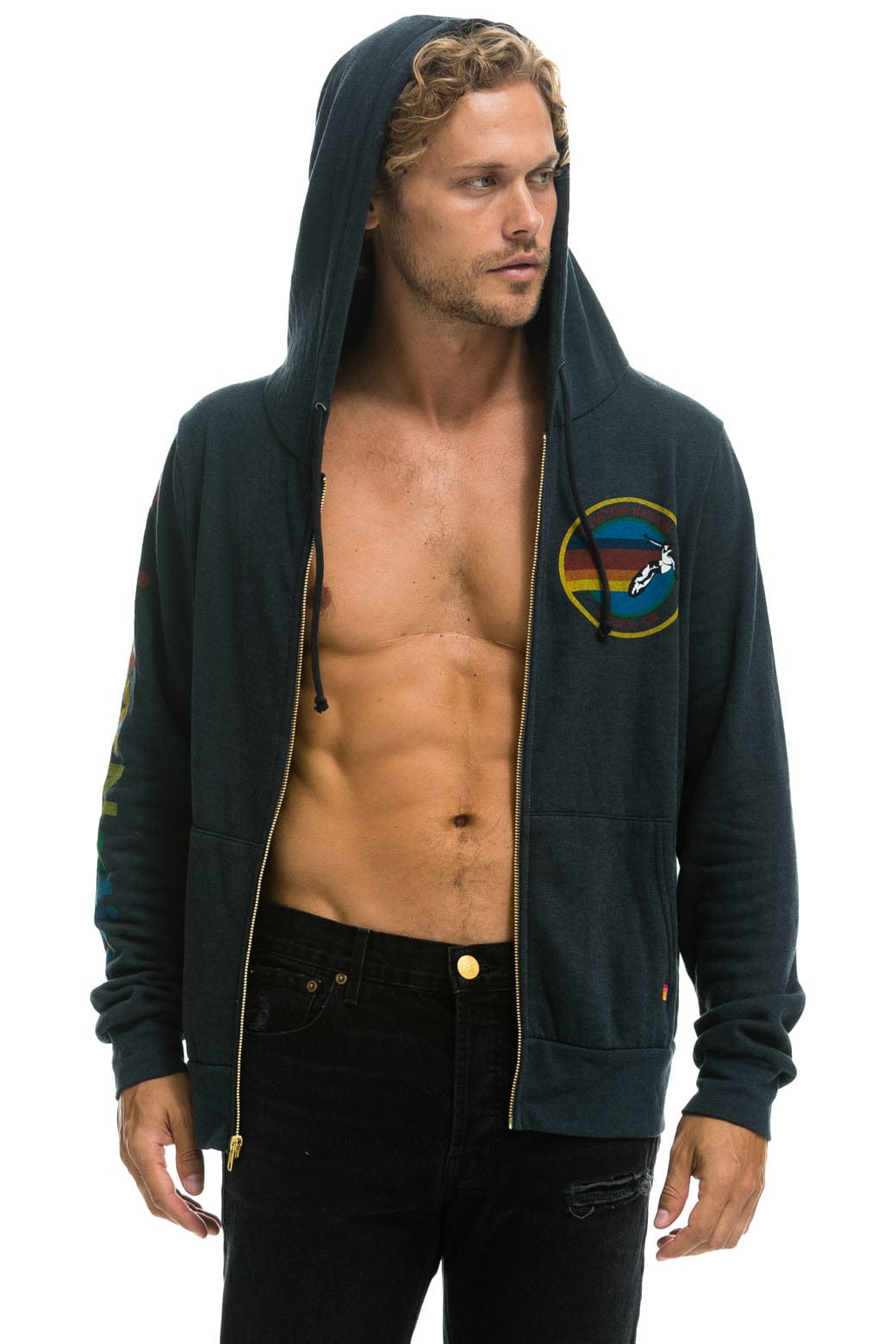 AVIATOR NATION HOODIE - CHARCOAL - Image 9
