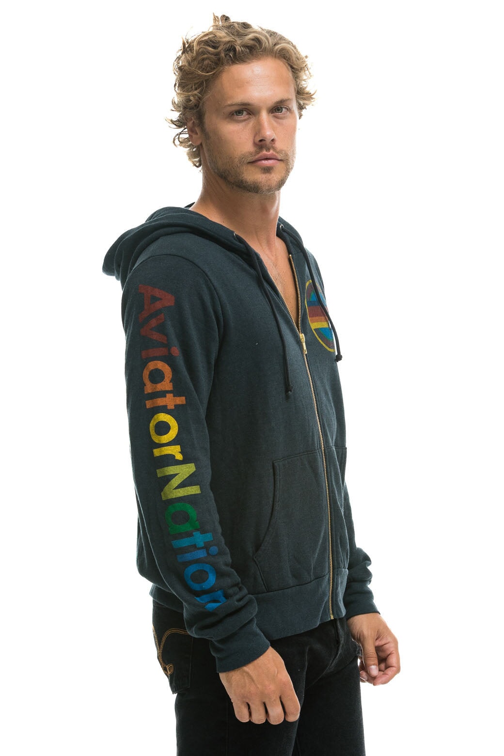 AVIATOR NATION LAGUNA BEACH HOODIE - CHARCOAL - Image 4