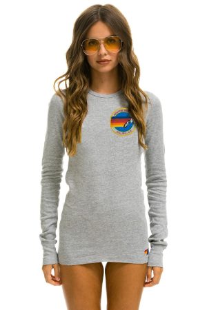 AVIATOR NATION MALIBU THERMAL - HEATHER GREY