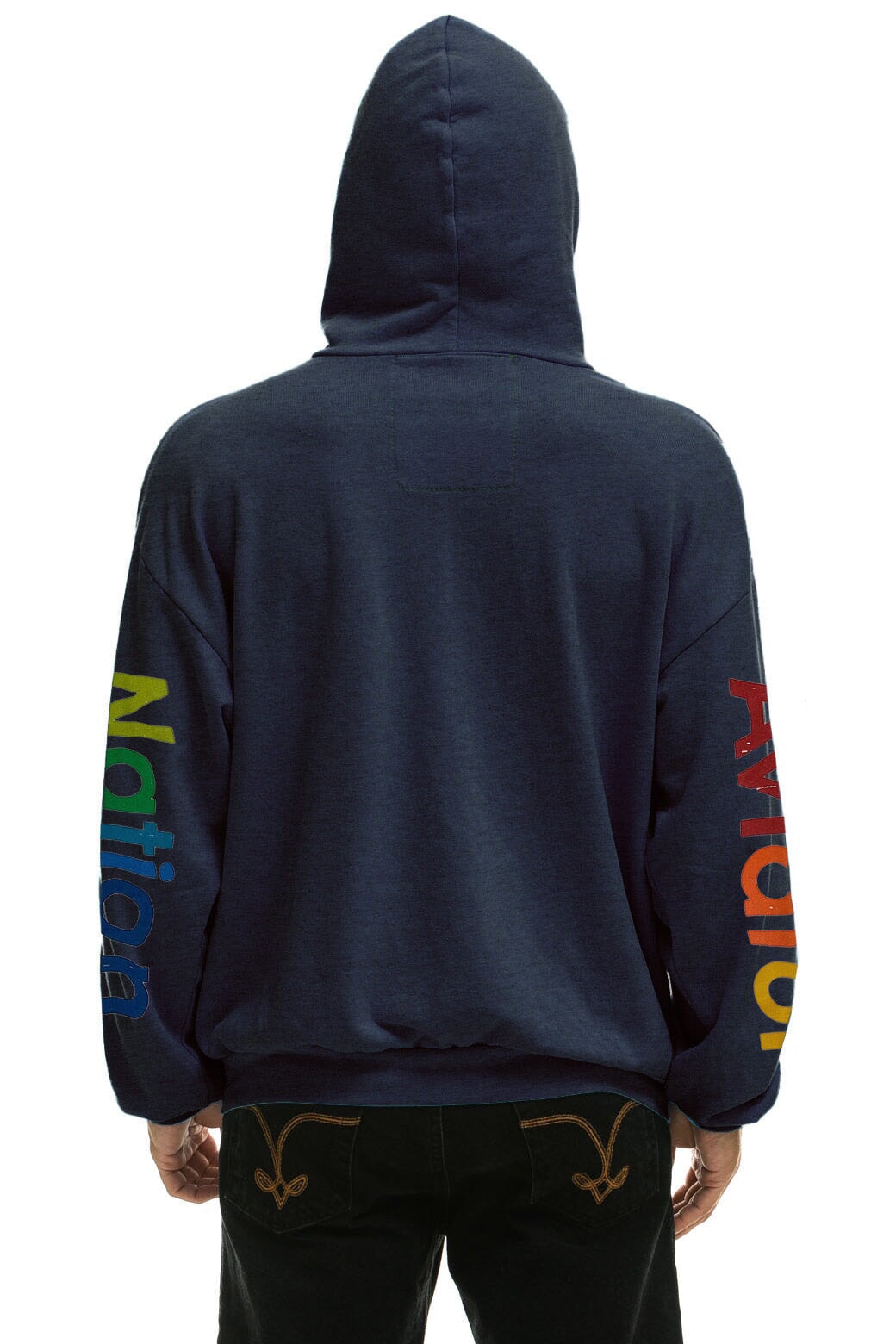 AVIATOR NATION MIAMI RELAXED PULLOVER HOODIE - NAVY - Image 4