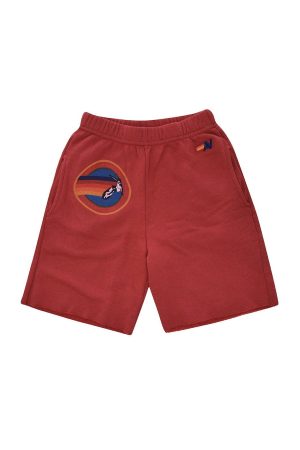 AVIATOR NATION MILL VALLEY KIDS SWEATSHORTS - RED