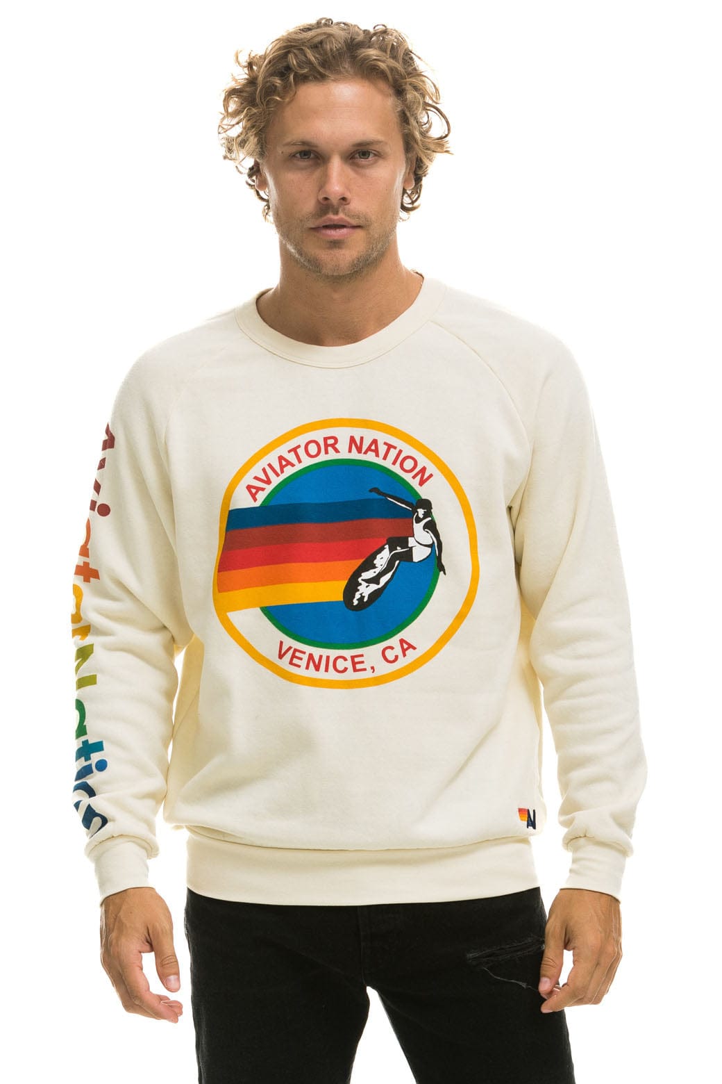 AVIATOR NATION SWEATSHIRT - VINTAGE WHITE - Image 2
