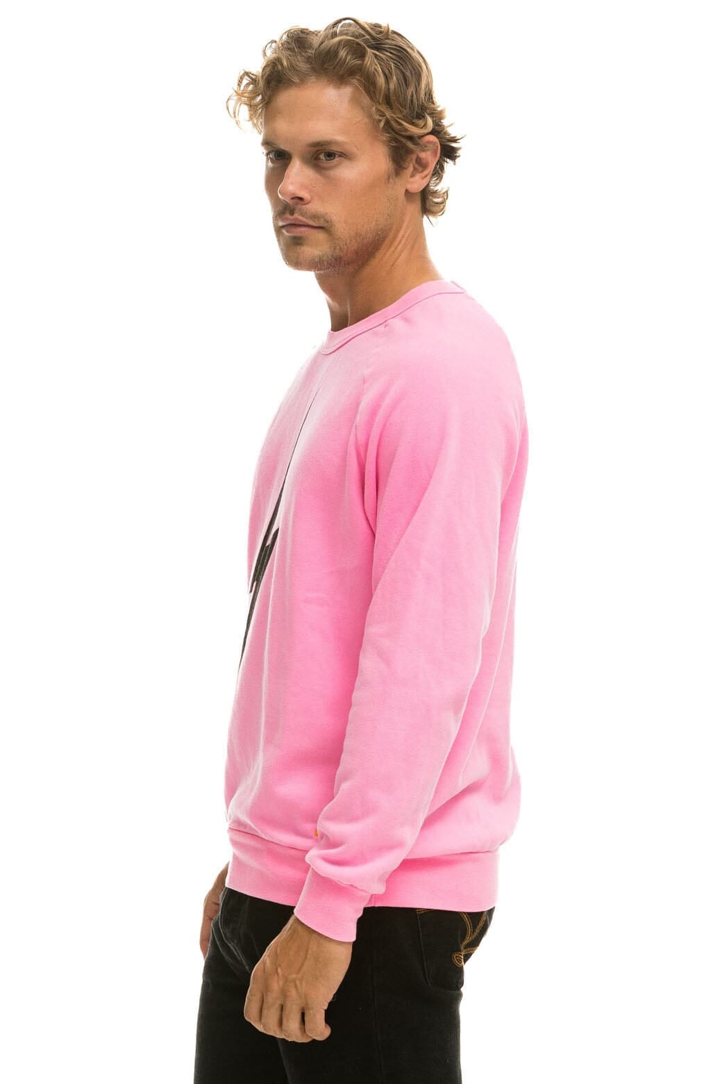 BOLT CREW SWEATSHIRT - NEON PINK - Image 6