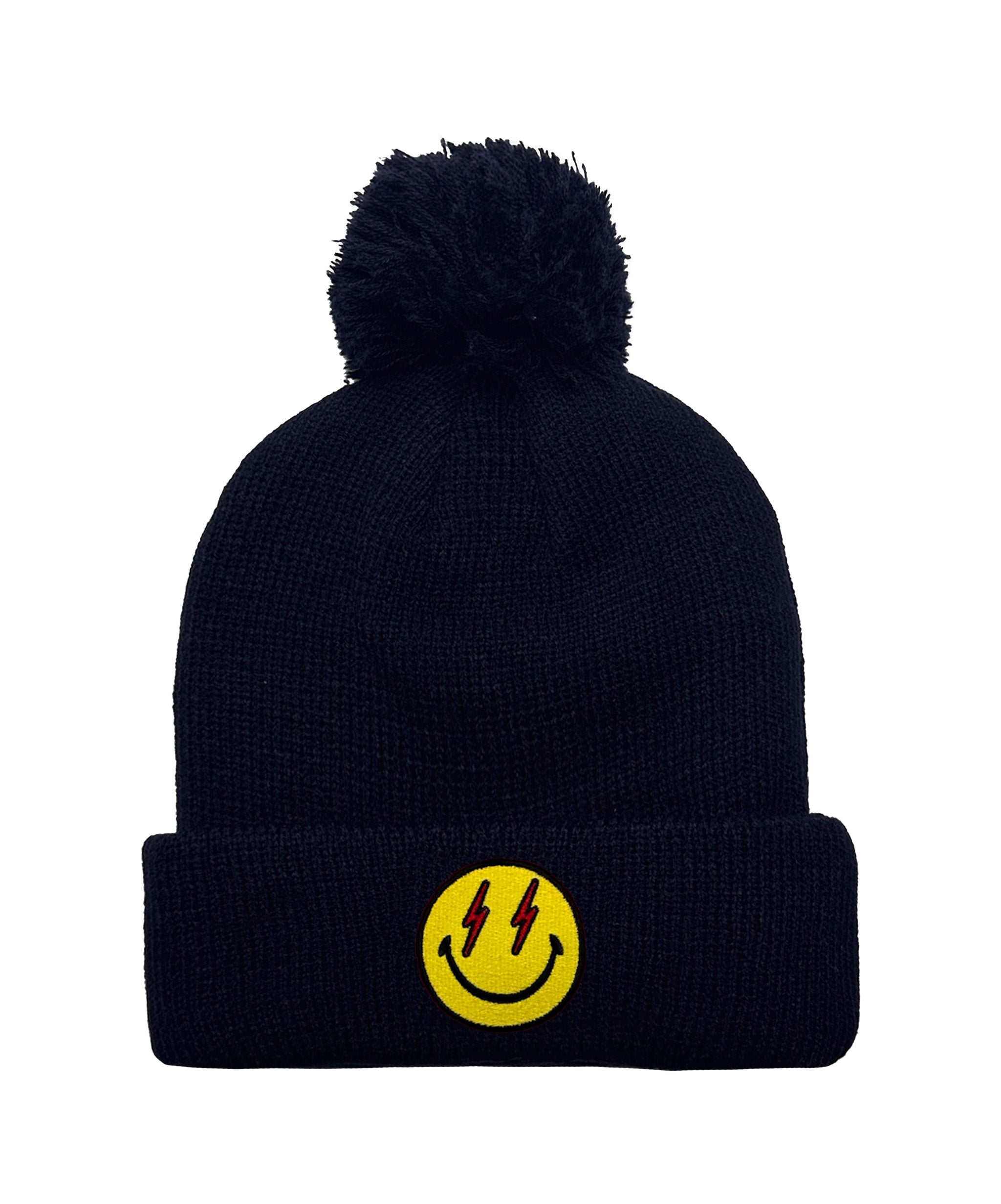 BOLT SMILEY POM POM RIB BEANIE - Image 7