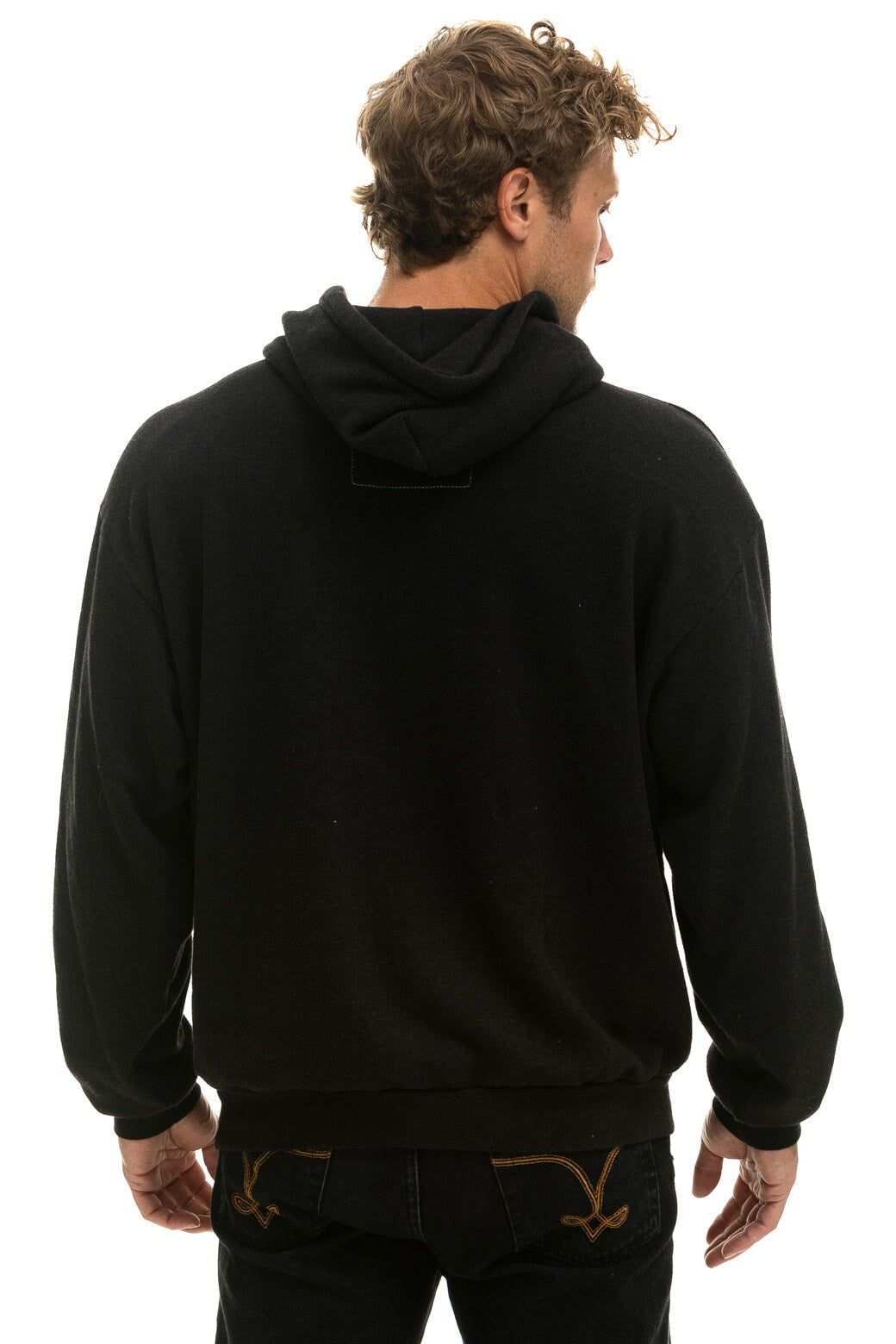LOCALS ONLY RELAXED PULLOVER HOODIE - BLACK - Image 10