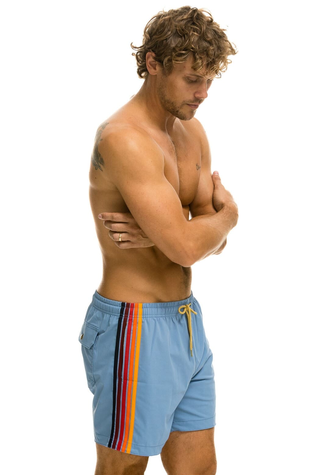MEN'S 5 STRIPE FLEX SHORTS - ISLANDA - Image 3