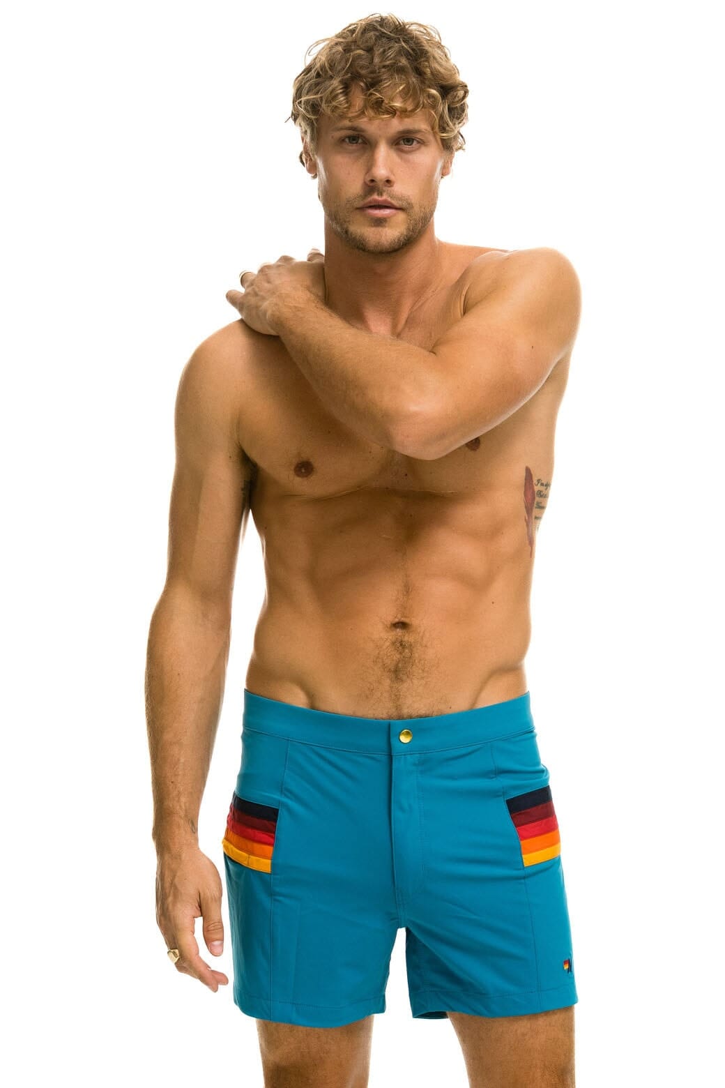 MEN'S HORIZONTAL 5 STRIPE FLEX SHORTS - ANTIGUA - Image 5