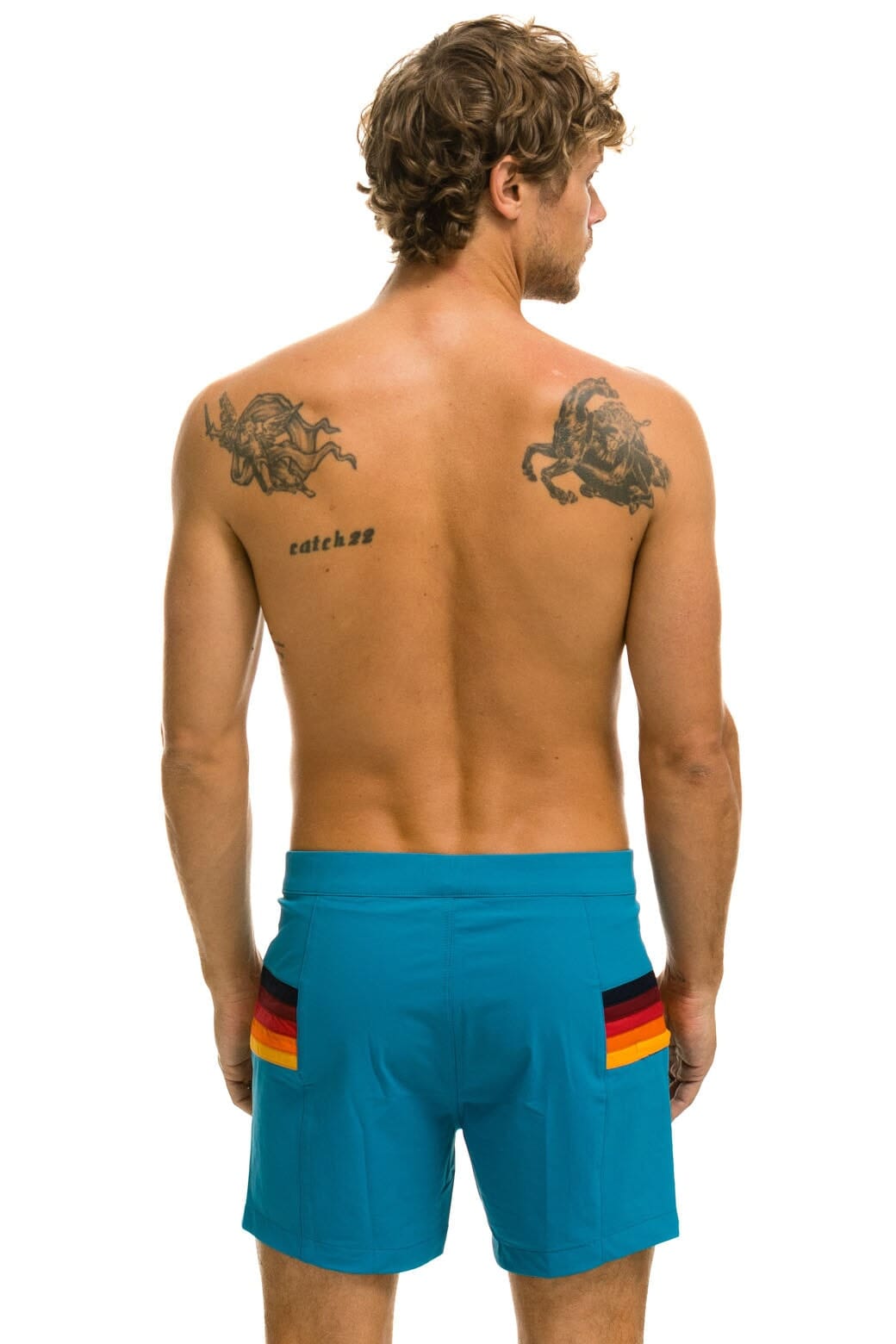 MEN'S HORIZONTAL 5 STRIPE FLEX SHORTS - ANTIGUA - Image 4