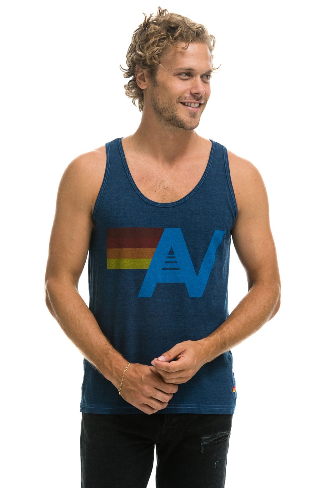 MEN'S LOGO TANK - NAVY - Image 2