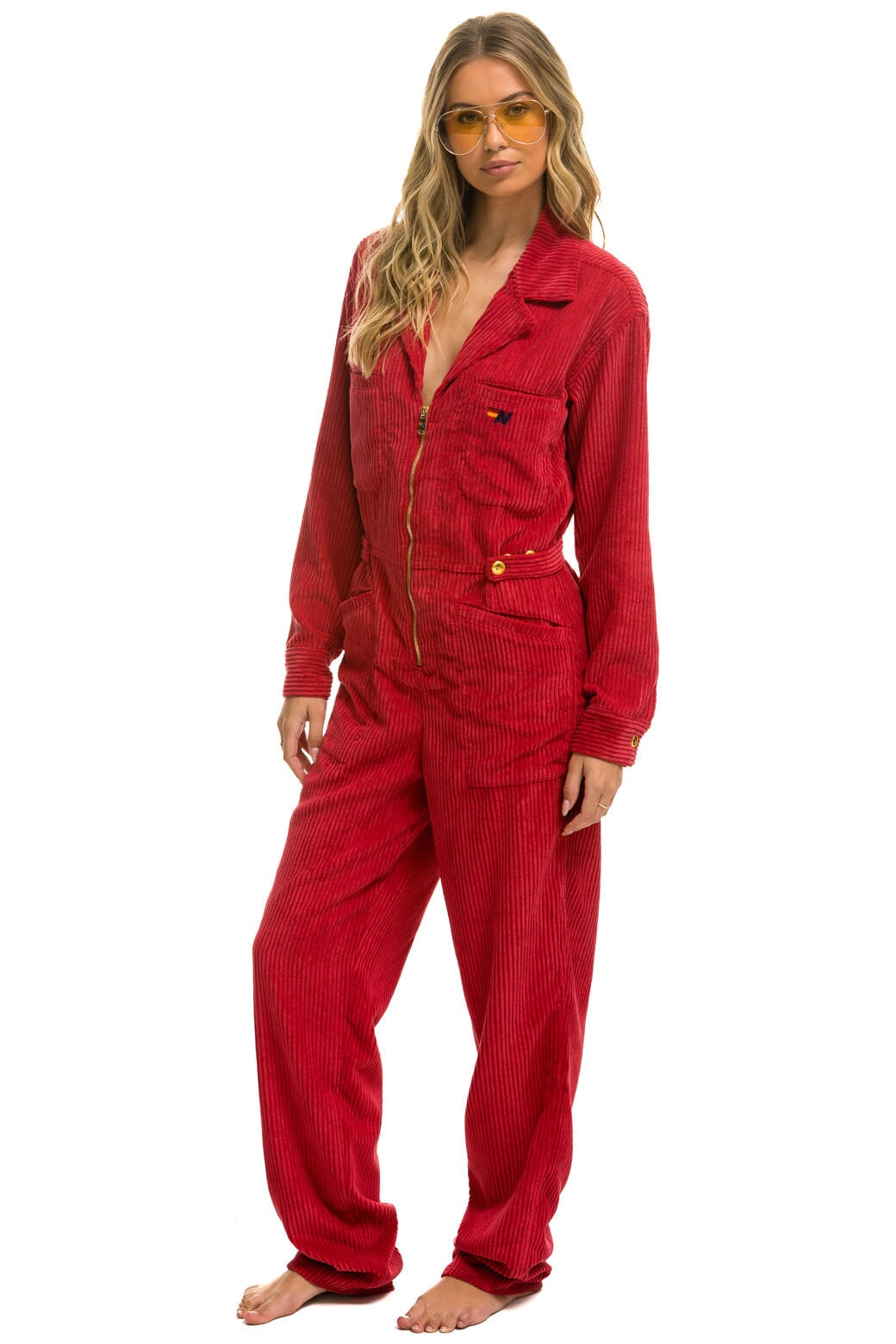 UNISEX CORDUROY FLIGHT SUIT - CHERRY - Image 5