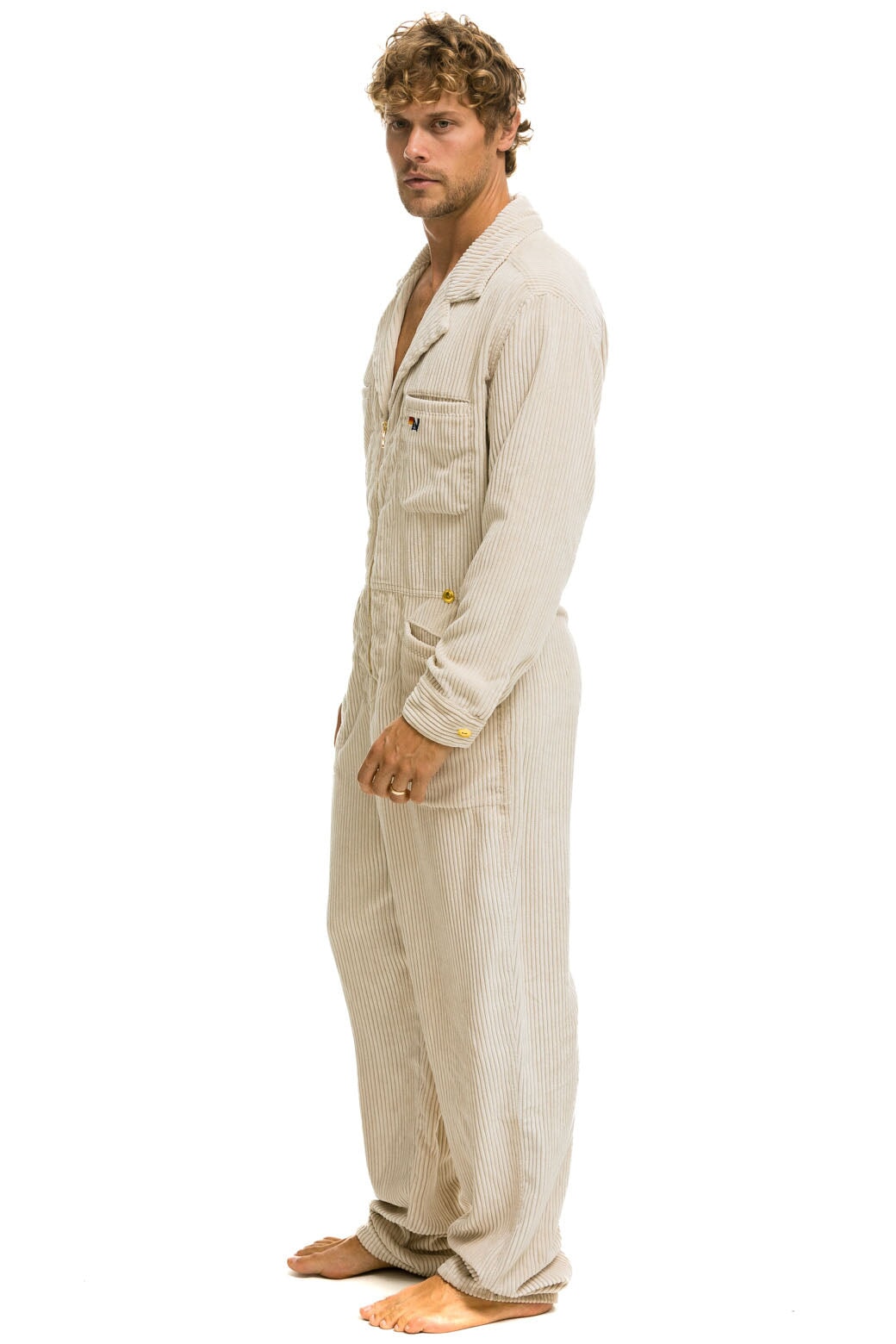 UNISEX CORDUROY FLIGHT SUIT - VINTAGE WHITE - Image 6