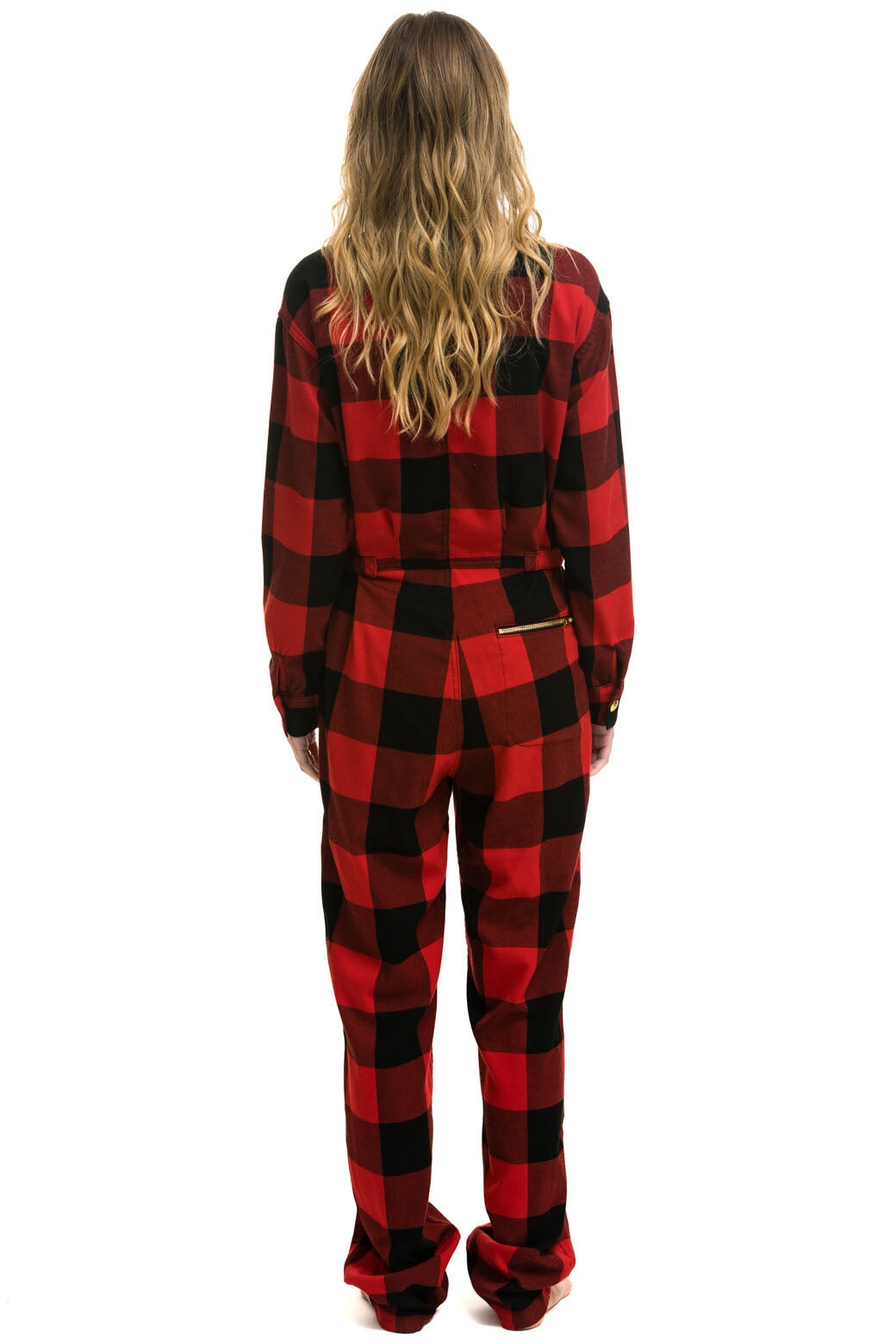 UNISEX PLAID FLIGHT SUIT - BUFFALO PLAID - Image 7