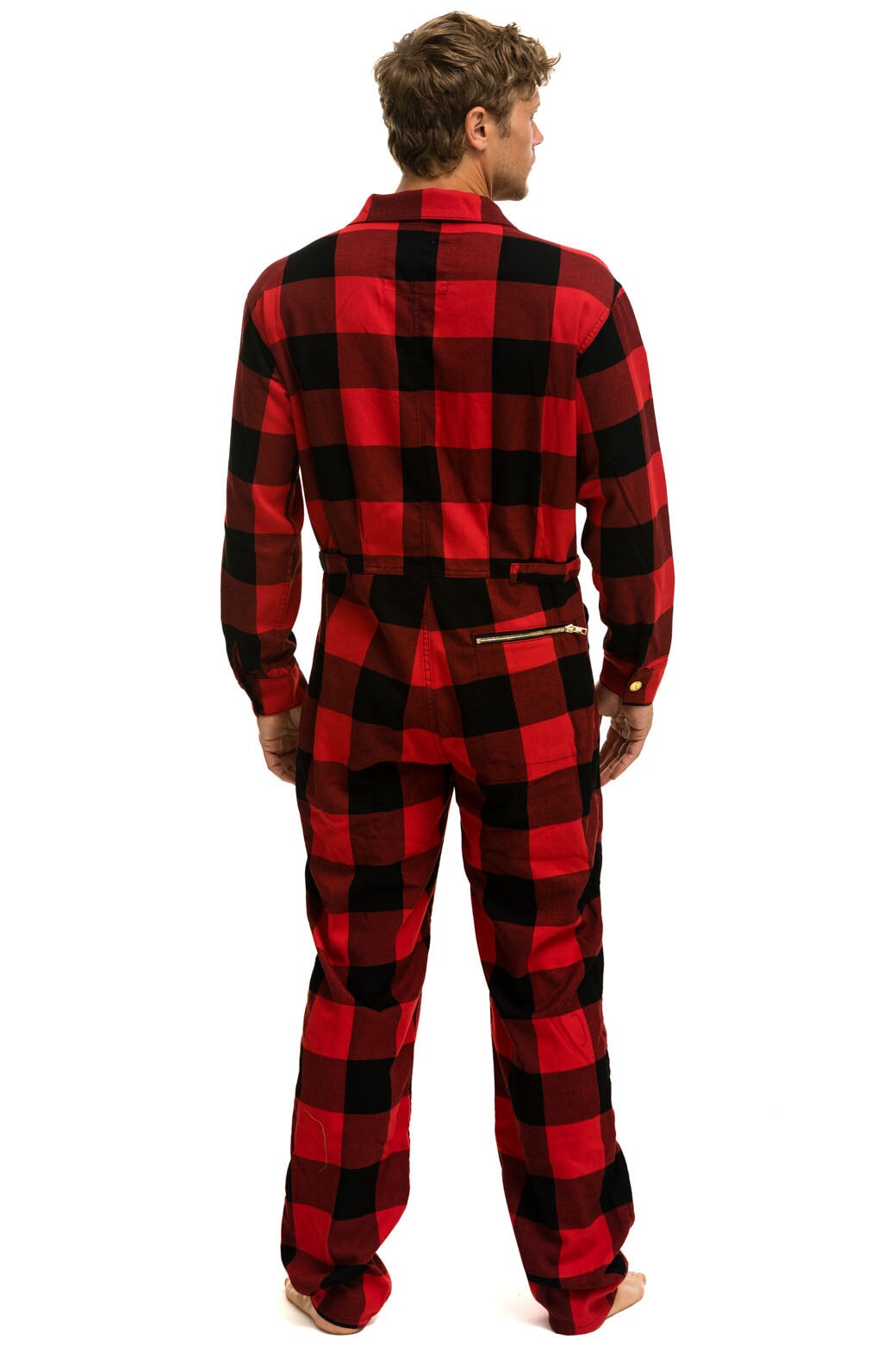 UNISEX PLAID FLIGHT SUIT - BUFFALO PLAID - Image 8