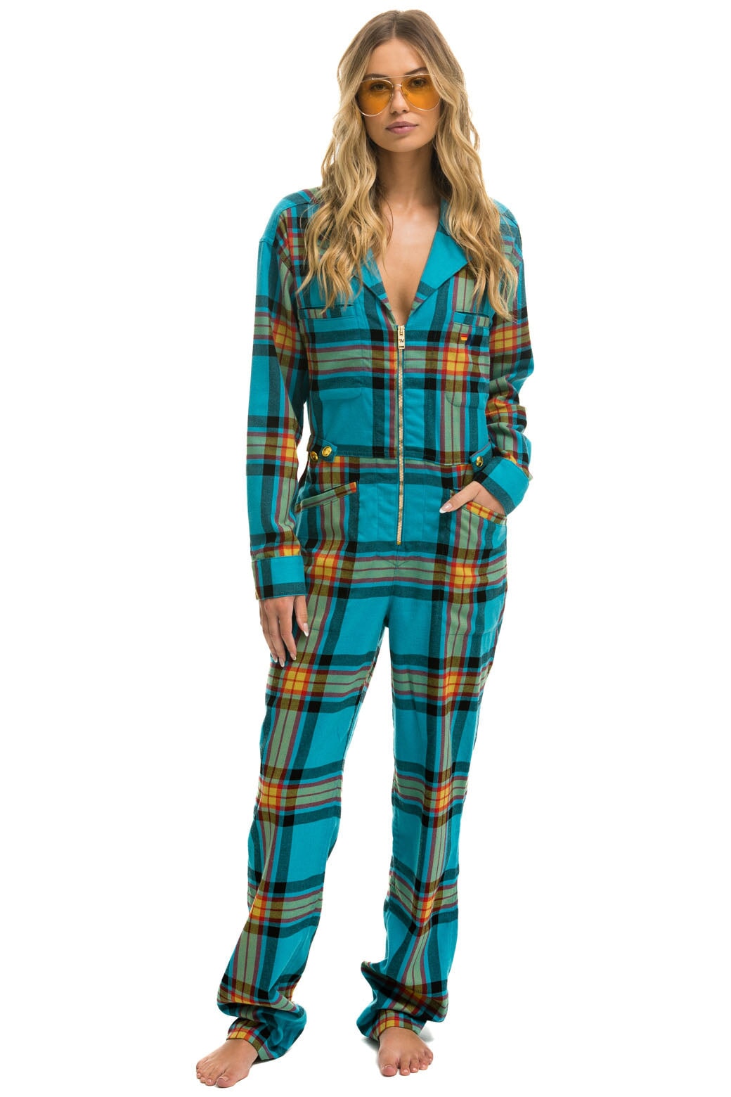 UNISEX PLAID FLIGHT SUIT - JACKSON PLAID - Image 3