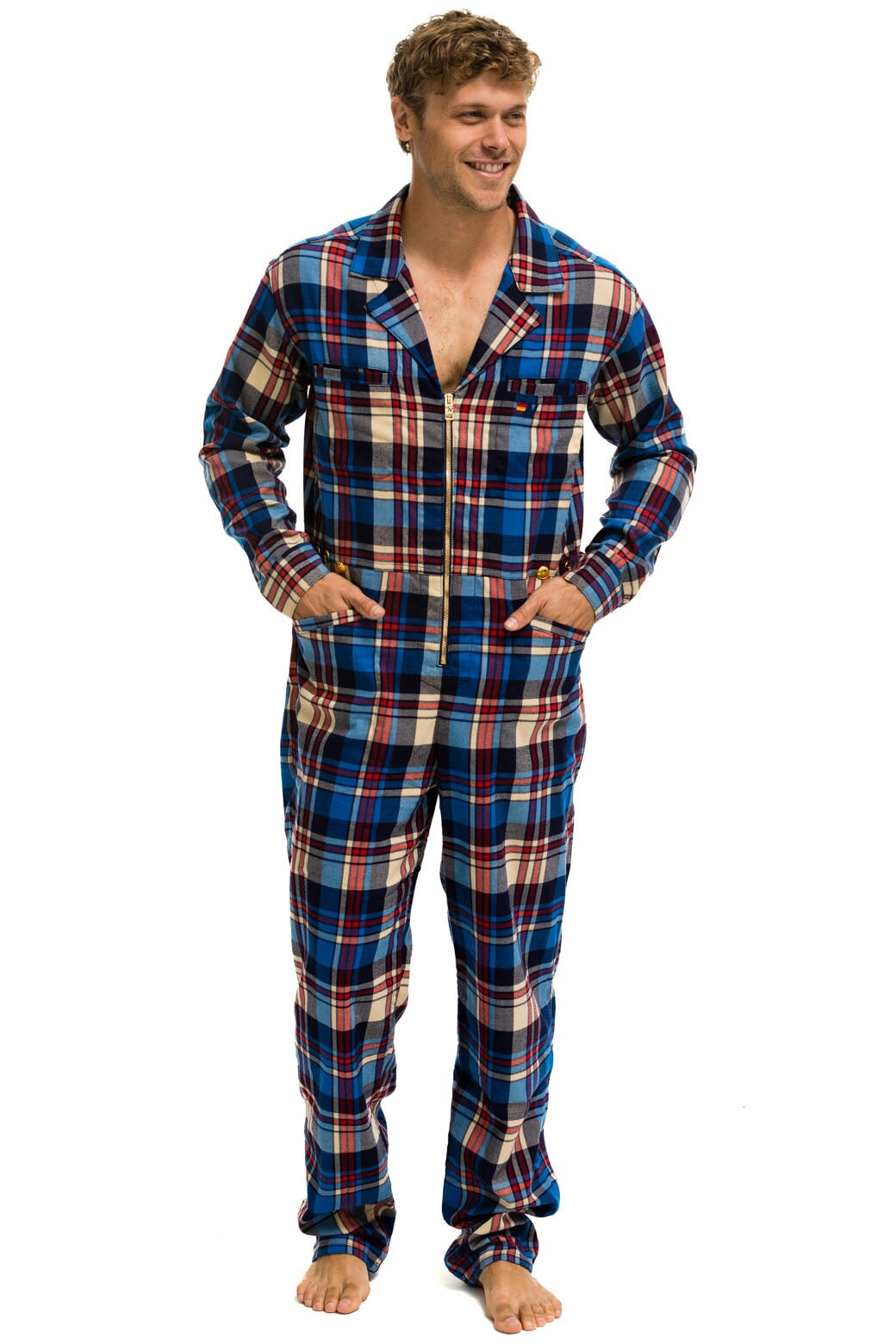 UNISEX PLAID FLIGHT SUIT - PATRIOT PLAID - Image 4