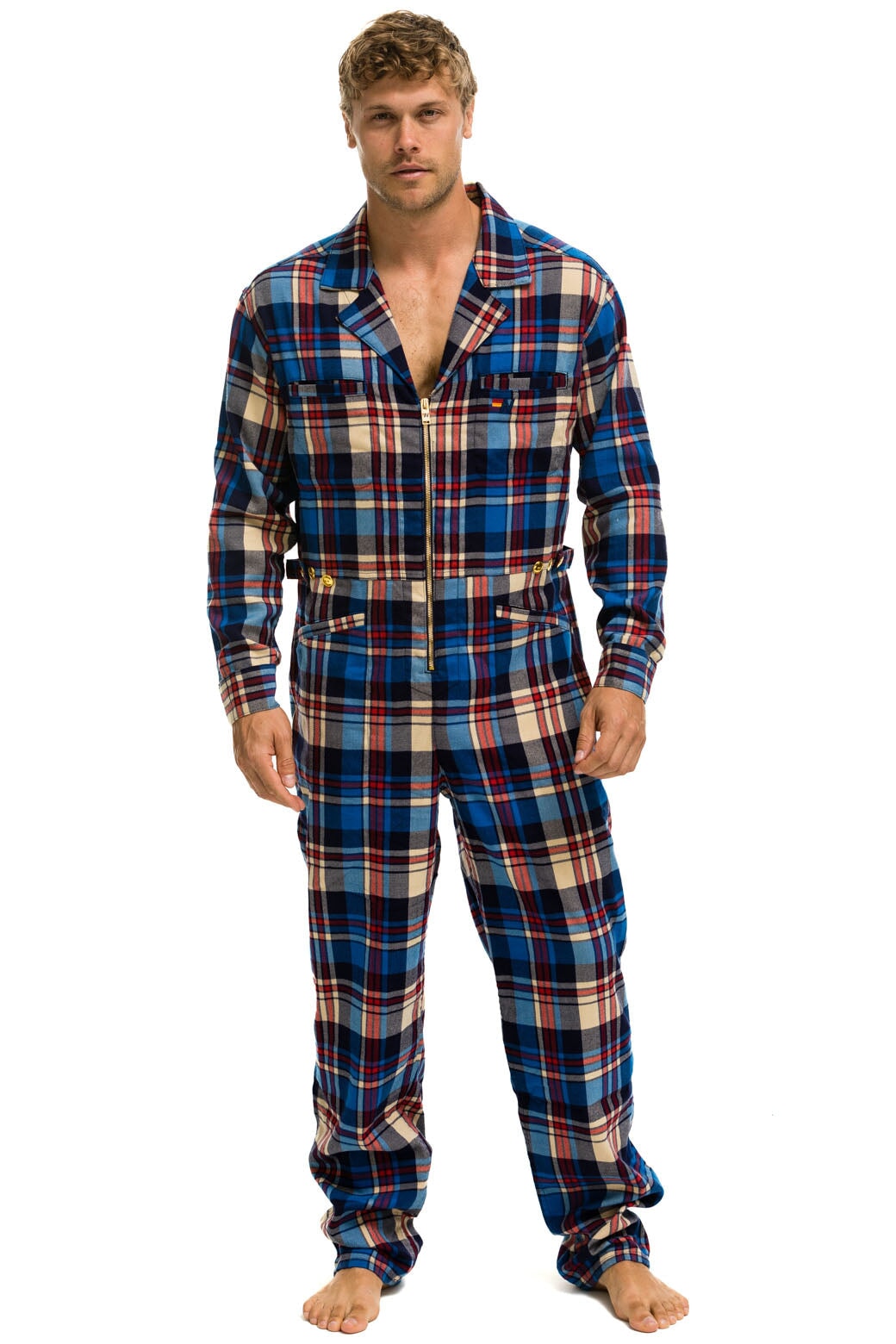 UNISEX PLAID FLIGHT SUIT - PATRIOT PLAID - Image 2