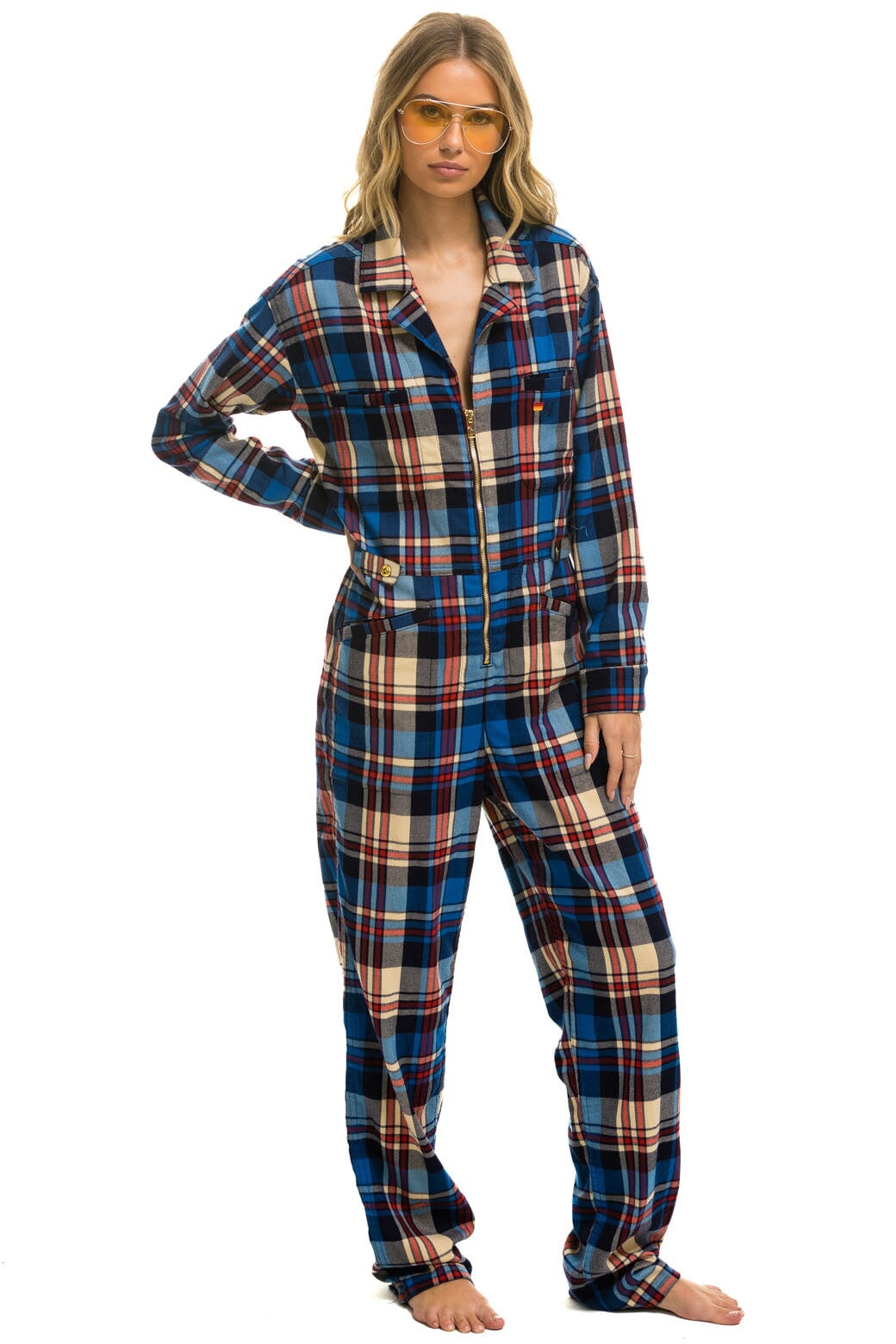 UNISEX PLAID FLIGHT SUIT - PATRIOT PLAID - Image 3