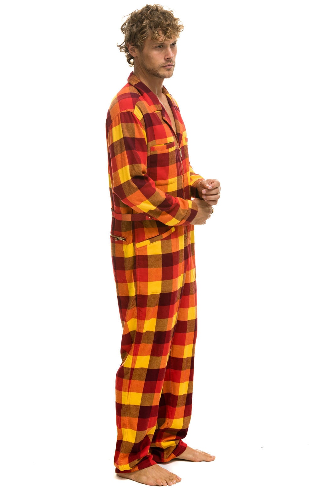 UNISEX PLAID FLIGHT SUIT - SURFY PLAID - Image 4