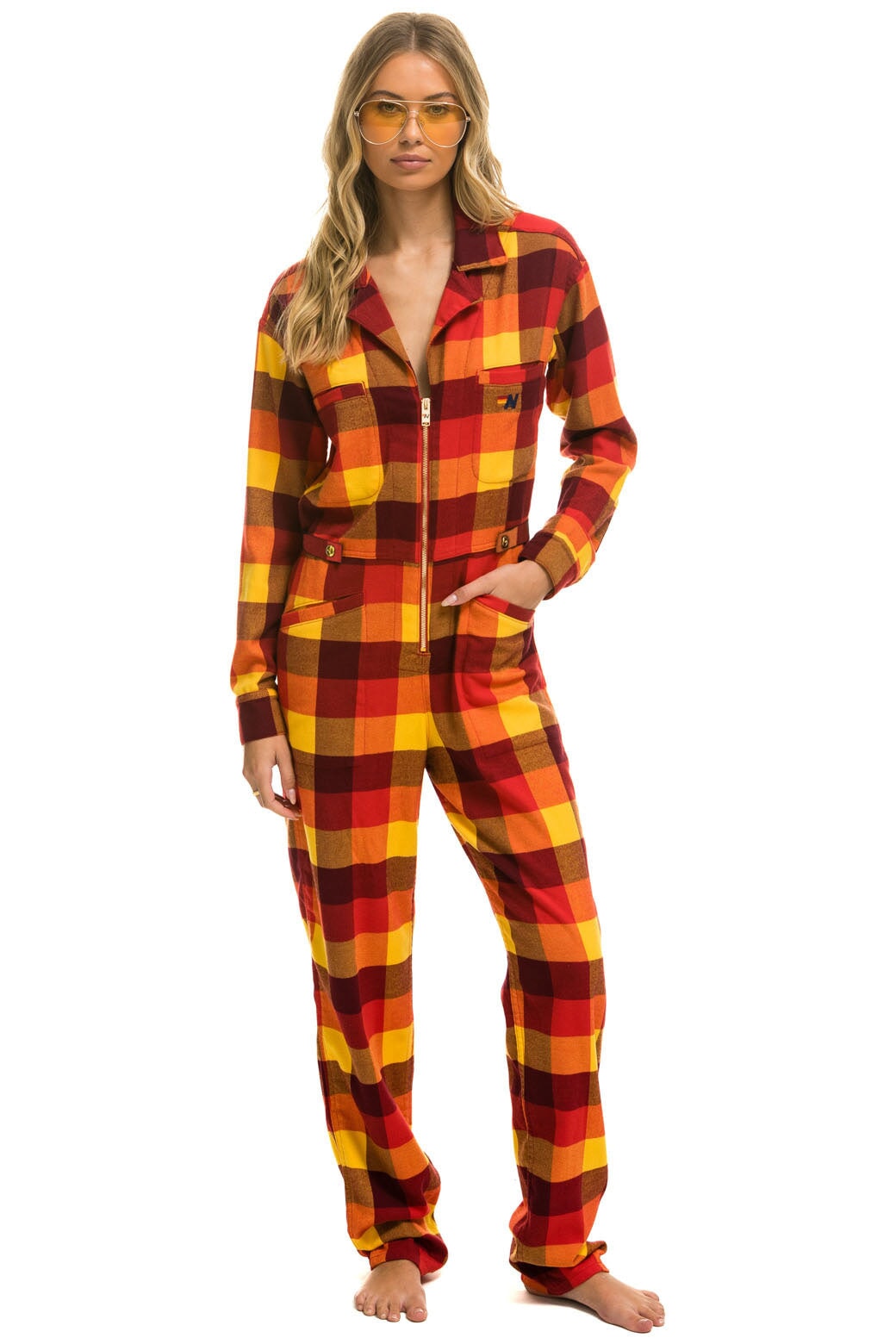 UNISEX PLAID FLIGHT SUIT - SURFY PLAID - Image 8