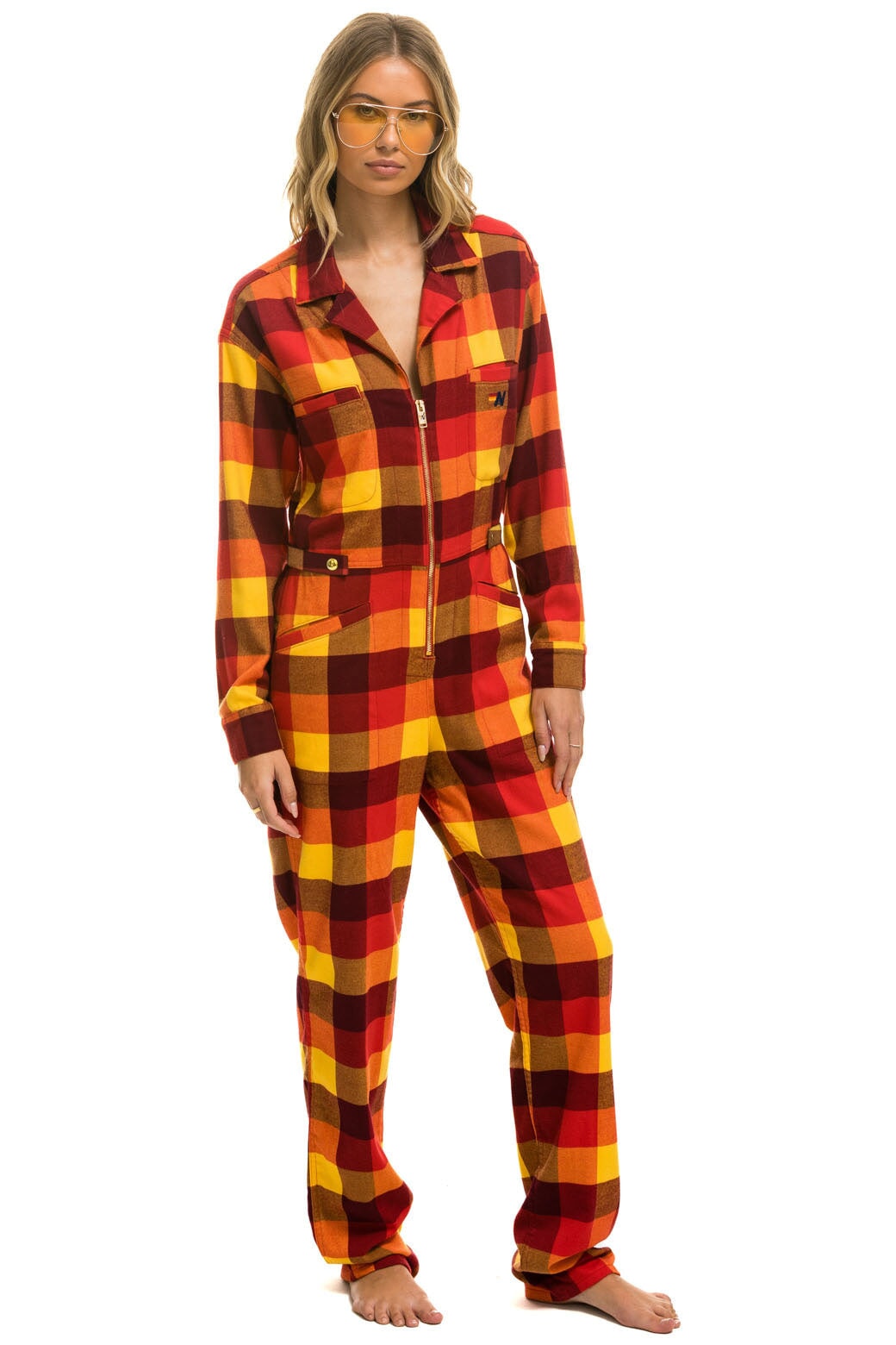 UNISEX PLAID FLIGHT SUIT - SURFY PLAID - Image 3