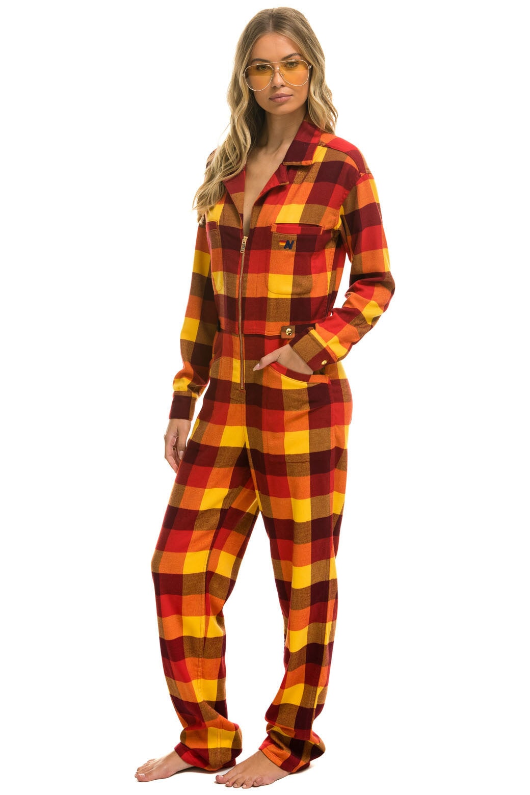 UNISEX PLAID FLIGHT SUIT - SURFY PLAID - Image 5