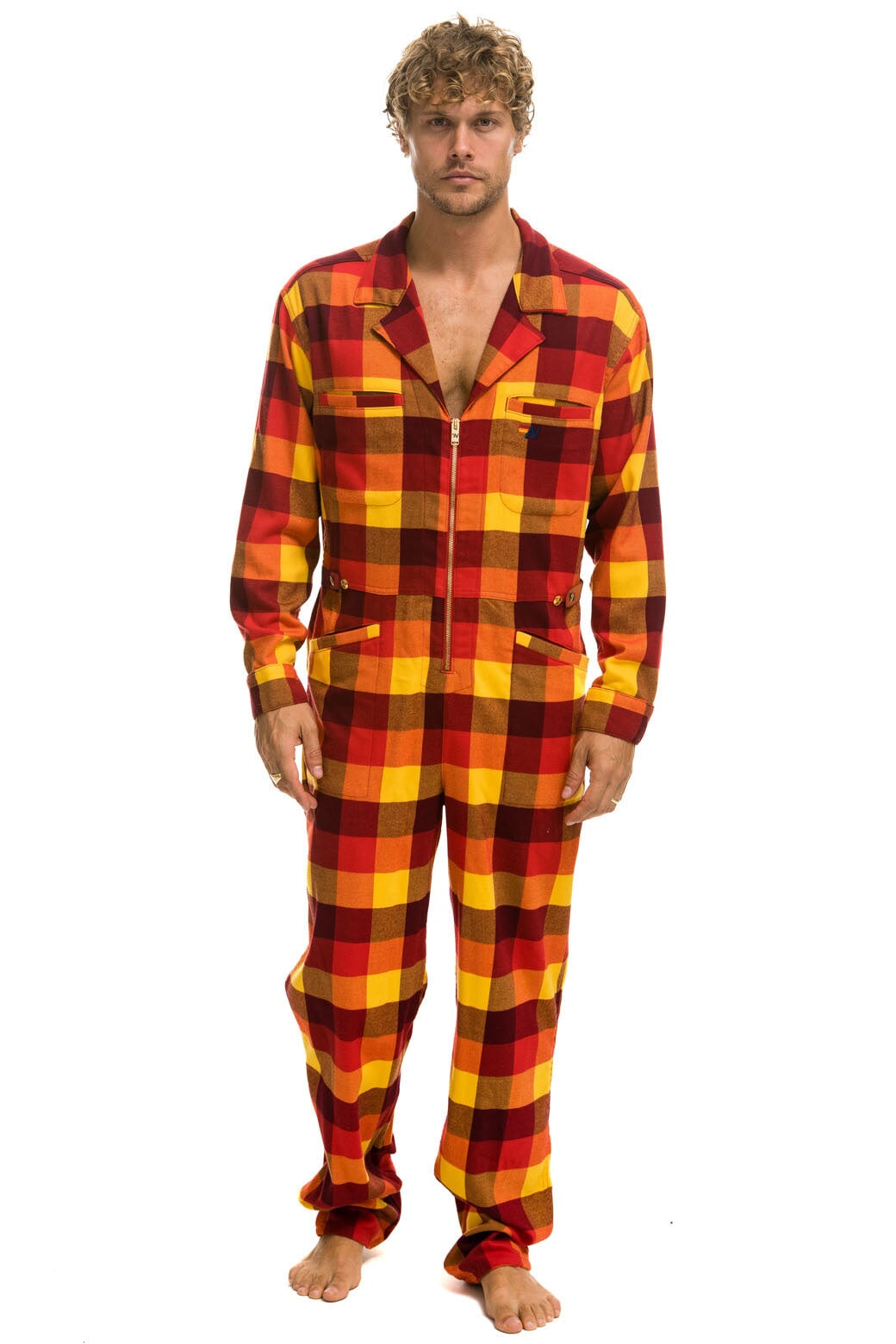 UNISEX PLAID FLIGHT SUIT - SURFY PLAID - Image 2