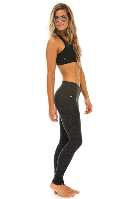 AVIATOR NATION FULL LENGTH LEGGINGS - CHARCOAL - Image 2