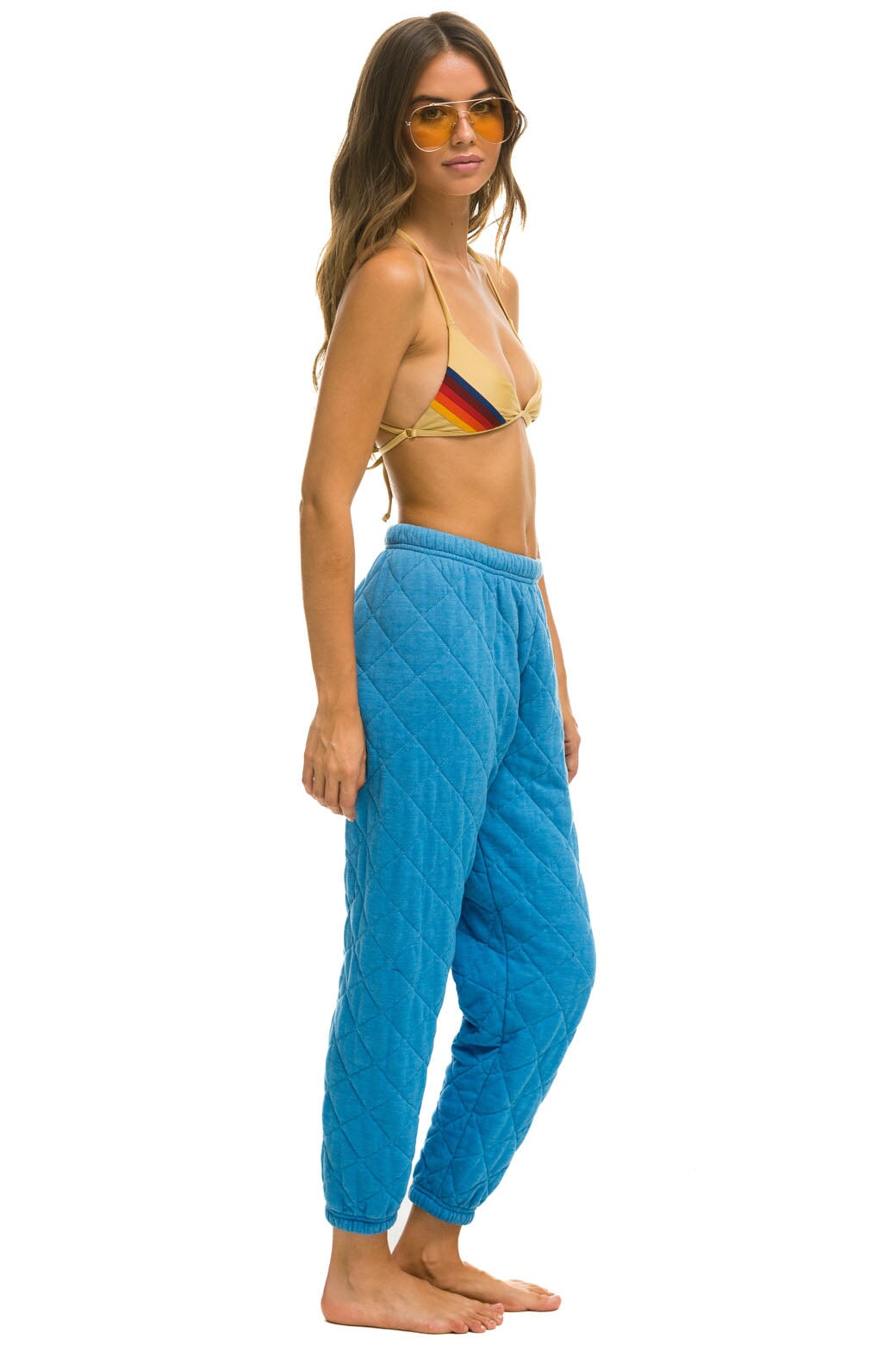 QUILTED SWEATPANTS - OCEAN - Image 6
