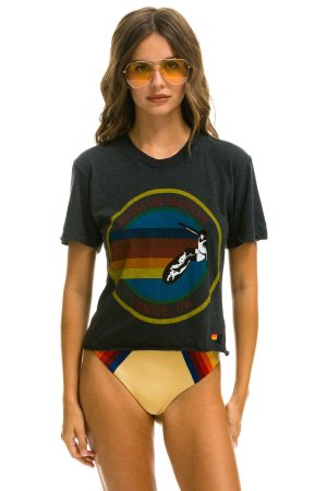 SIGNATURE BOYFRIEND TEE - CHARCOAL